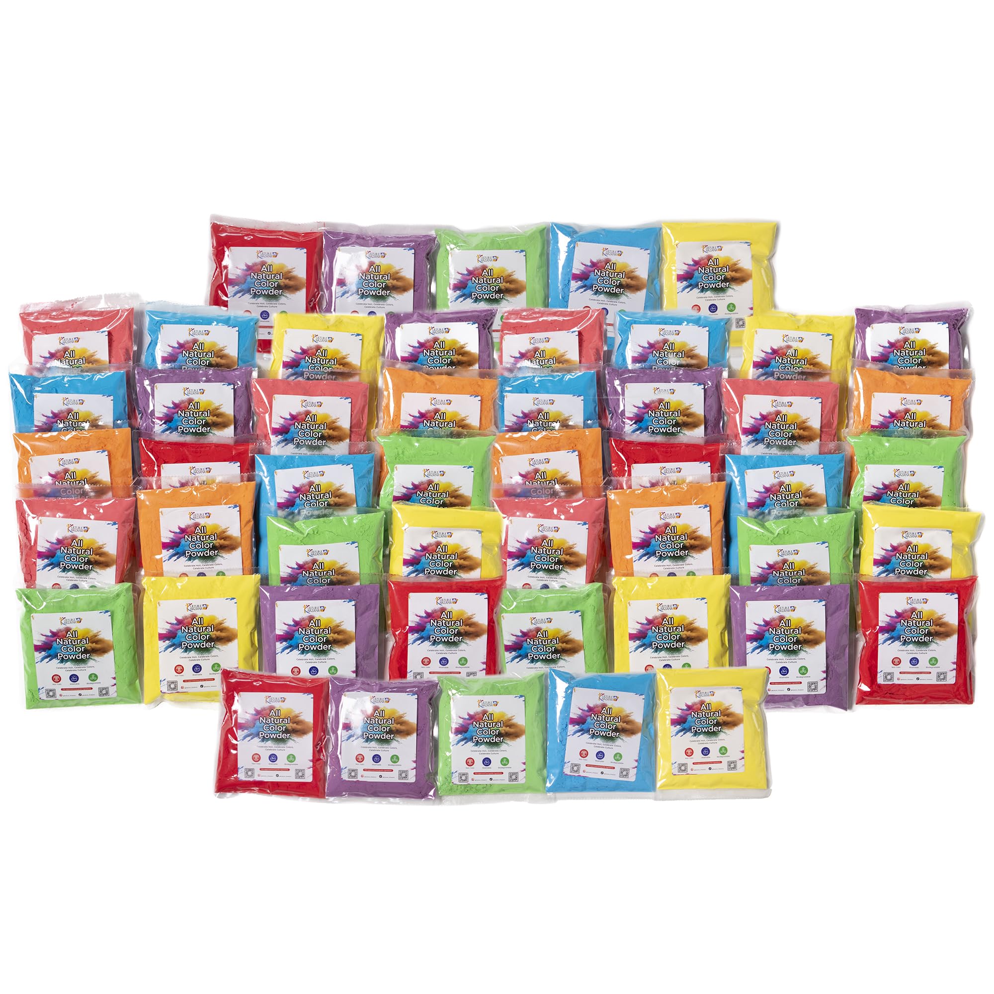 Poudre colorée non toxique Kulture Khazana pour amuser les enfants sans tache