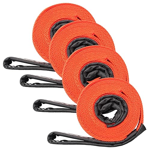 Miniatura 34 de XSTRAP STANDARD Paquete de 2 correas de tela de elevación de 1 pulgada x 8 pies, extremo protector de desgaste, eslinga de elevación de ojos plana