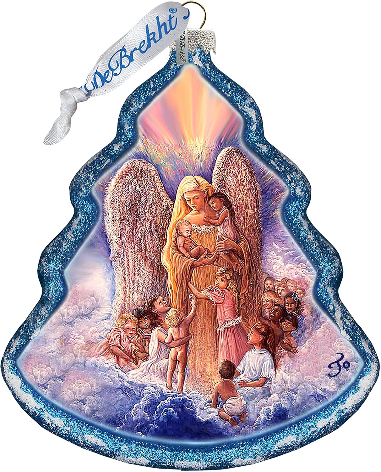 G.DeBrekht Angel of Piece Glass Ornament by Josephine Wall - 762-403-JW
