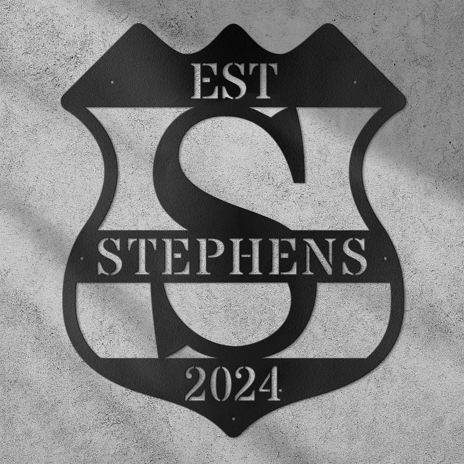 Amazon.com: Custom Metal Signs Metal Name Sign Metal Wall Art Split ...