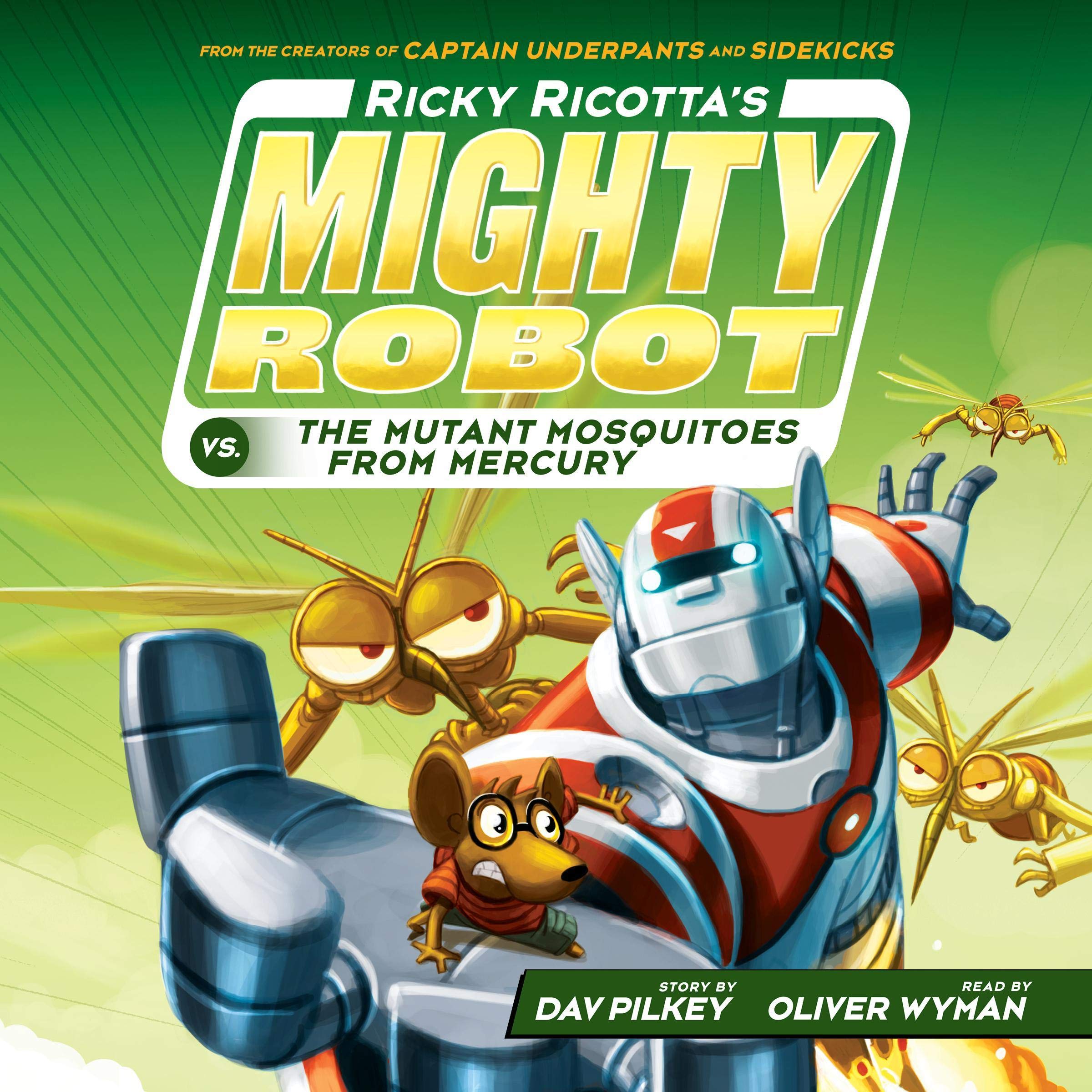 Cover art for Ricky Ricotta's Mighty Robot vs. the Mutant Mosquitoes from Mercury