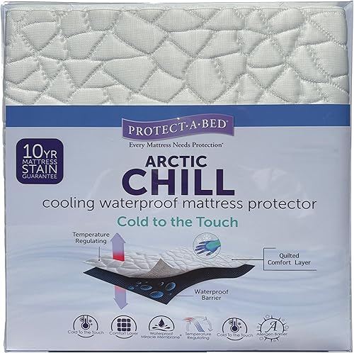Arctic Chill Protector de colchón Protect-A-Bed, impermeable, 5 lados, tamaño King