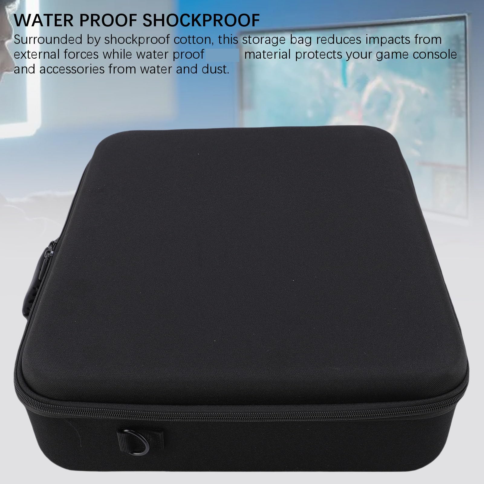 Aramox Custodia Rigida per Console Custodia da Trasporto per Console di Gioco in Nylon EVA per DIGITALE DISC con Tracolla Antigraffio per Doppia per Controller da Viaggio (BLACK)