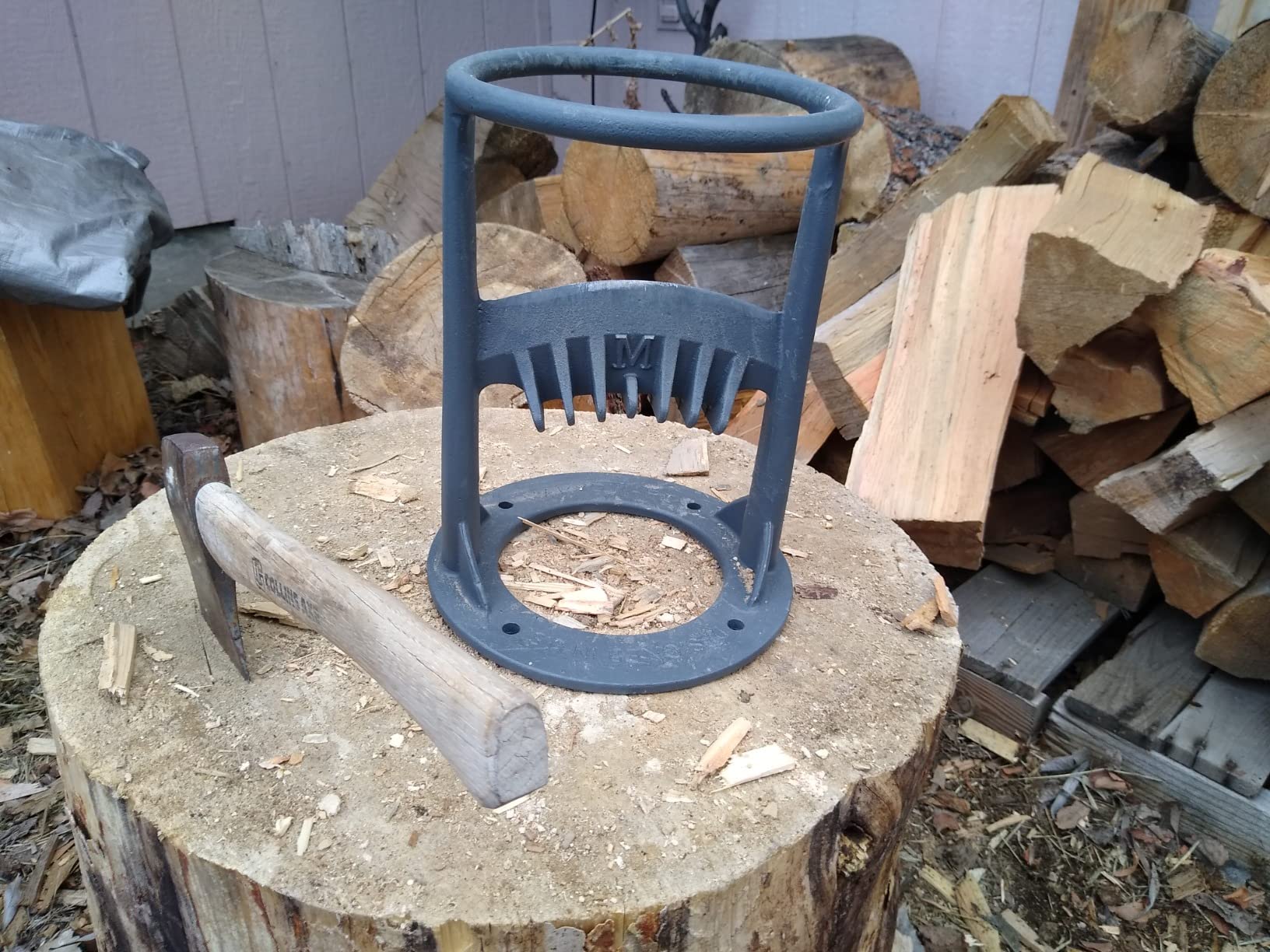 16/mo Finance MARVOWARE Heavy Duty Wood Splitter, Cast Iron Manual Log Splitter, No Sharp