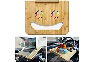 Passenger Seat Car Desk Keeps Your Workspace Cool and Organized