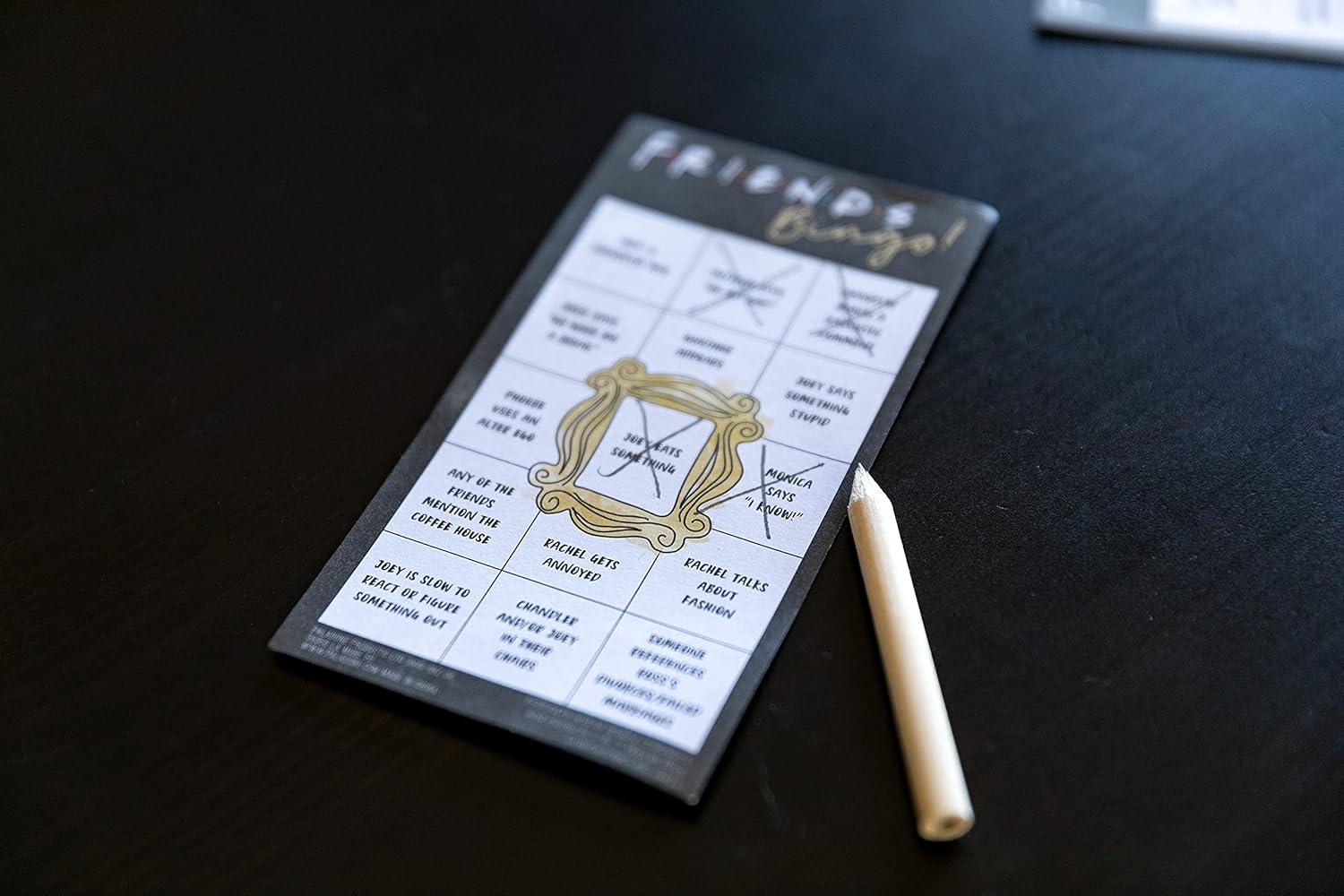 Paladone Friends TV Show Bingo Game - Play While Watching Your Favorite Show - Great Party Game | Includes Popcorn Bucket, 20 Bingo Cards, and 4 Pencils