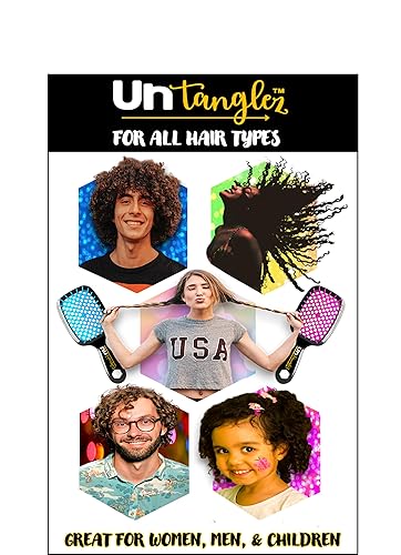 Miniatura 5 de UNtanglez. Cepillo desenredante ventilado húmedo y seco para todo tipo de cabello. Cepilla rápidamente tu cabello sin tirones dolorosos.