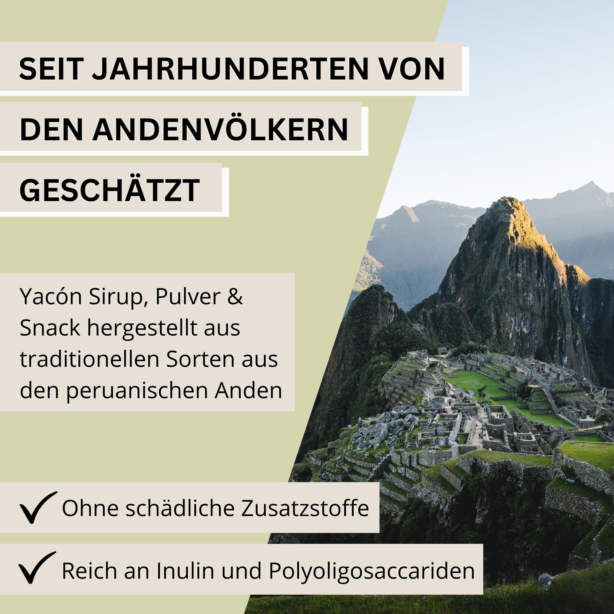 Bio Yacon 3er Set - Yacon Sirup 330g, Yacon Pulver 170g & Yacon Snack 80g PureRaw - reich an Ballasstoffen, frei von Zusatzstoffen, vielfälltig Verwendbar I PureRaw