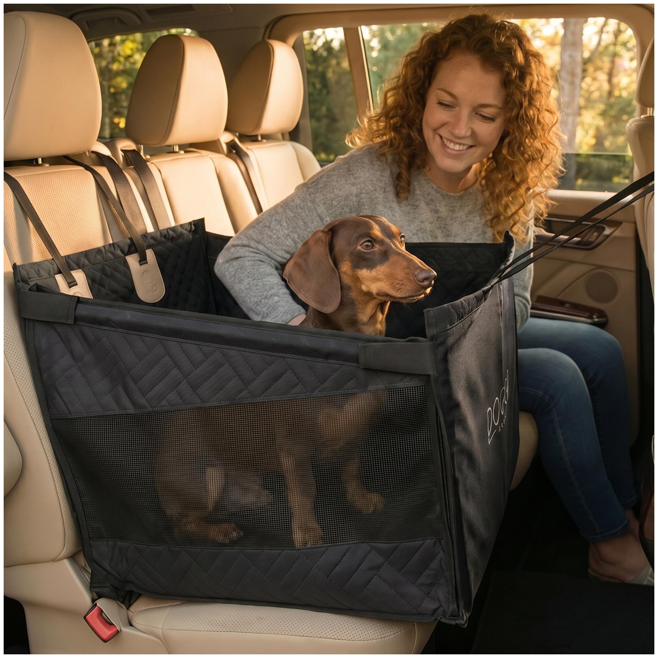 Photo 1 of DOGGO Selection Dog Car Seat Booster (Black, Up to 35 lbs)