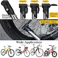 Vista 4 de Kit de Reparación de Bicicleta, Bolsa de Reparación de Bicicleta con Bomba de Neumáticos, Kit de Herramientas de Bicicleta para Viajes de Camping