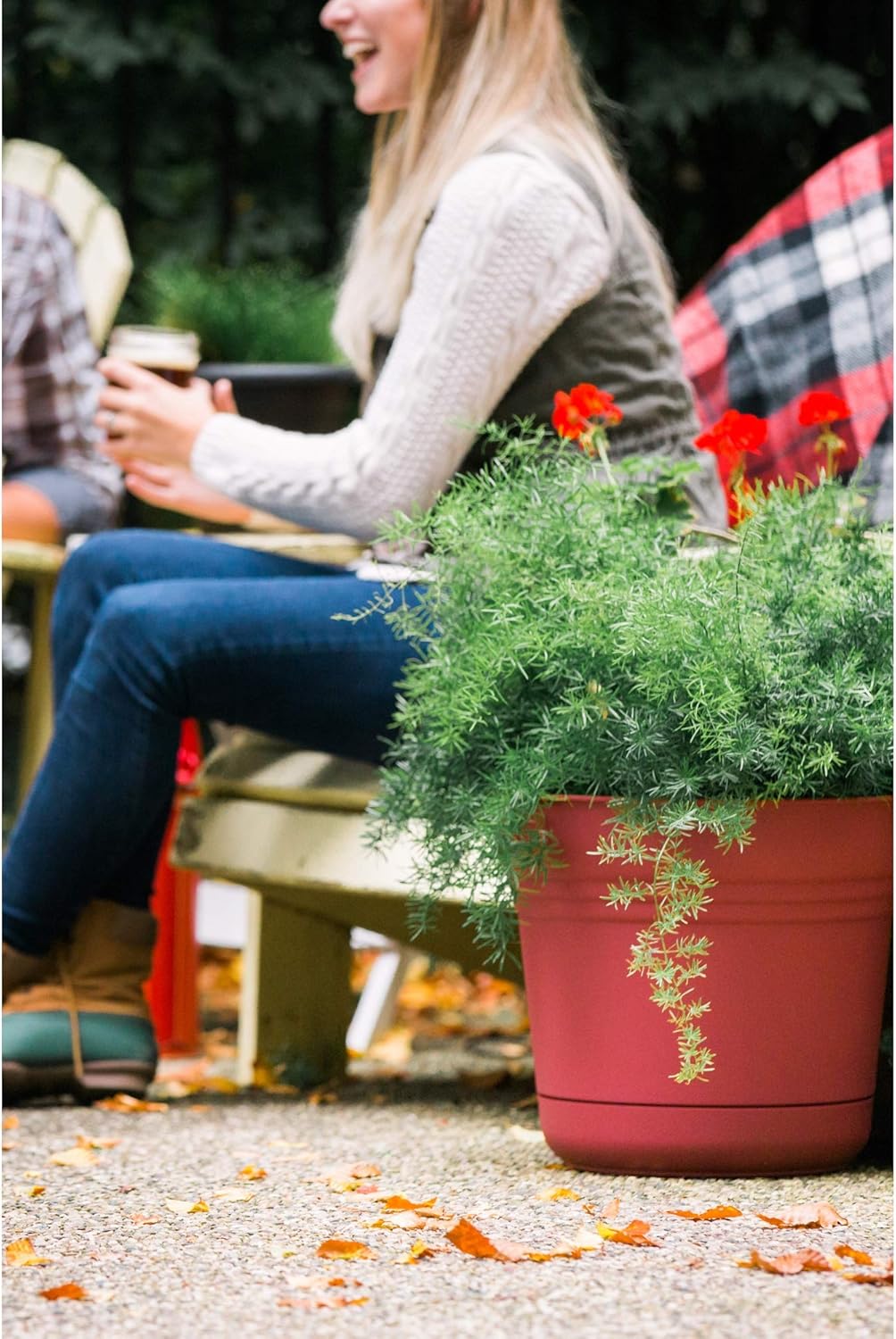 Bloem SP1260 Saturn Planter, 12-Inch, Peppercorn