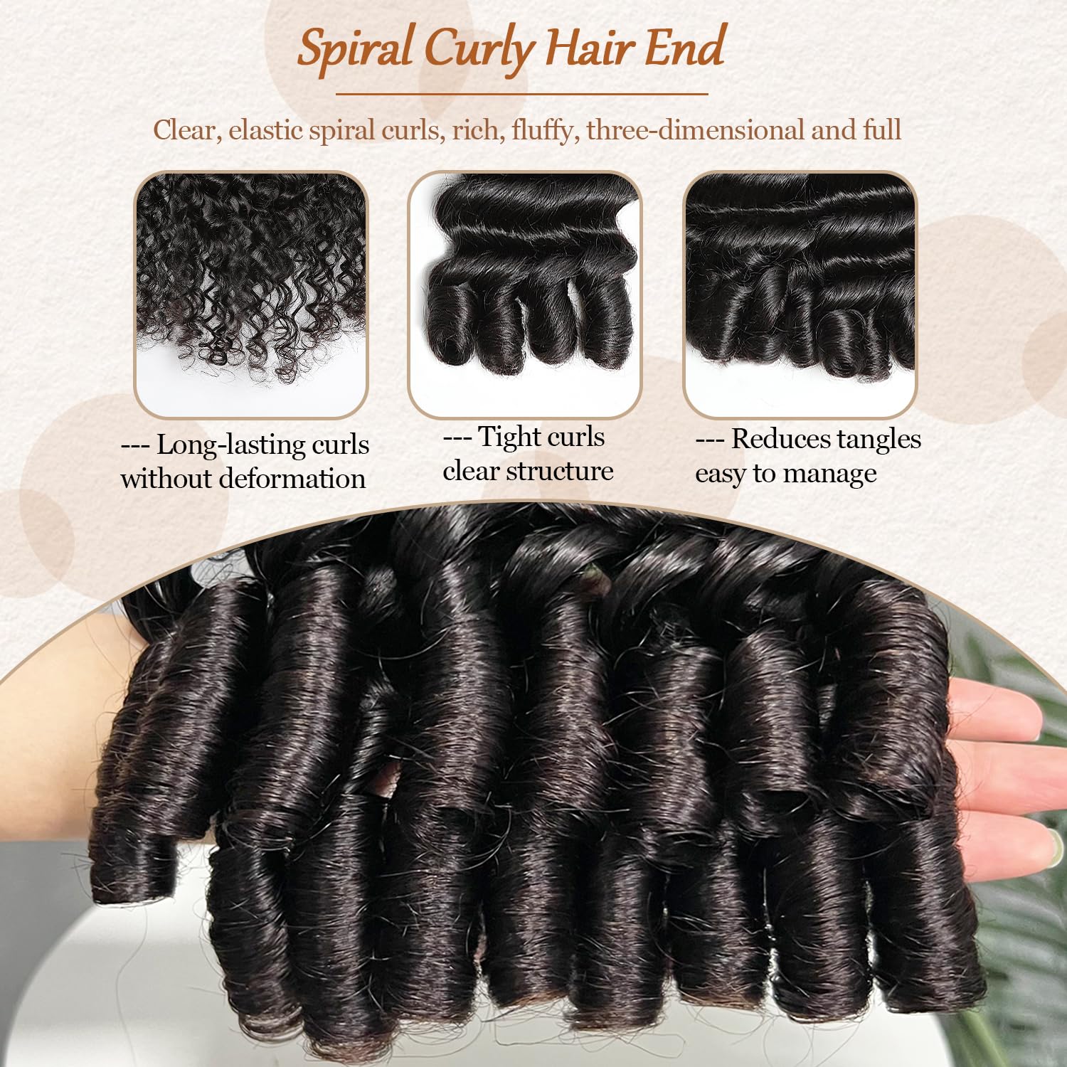 Lemoda Burmese Deep Wave Bundles Human Hair 22 Inch 100% Unprocessed Raw Human Hair Spiral Curls Double Weft Burmese Loose Wave Bundles Extensions 15A Raw Curly Wavy Bundle Natural Color