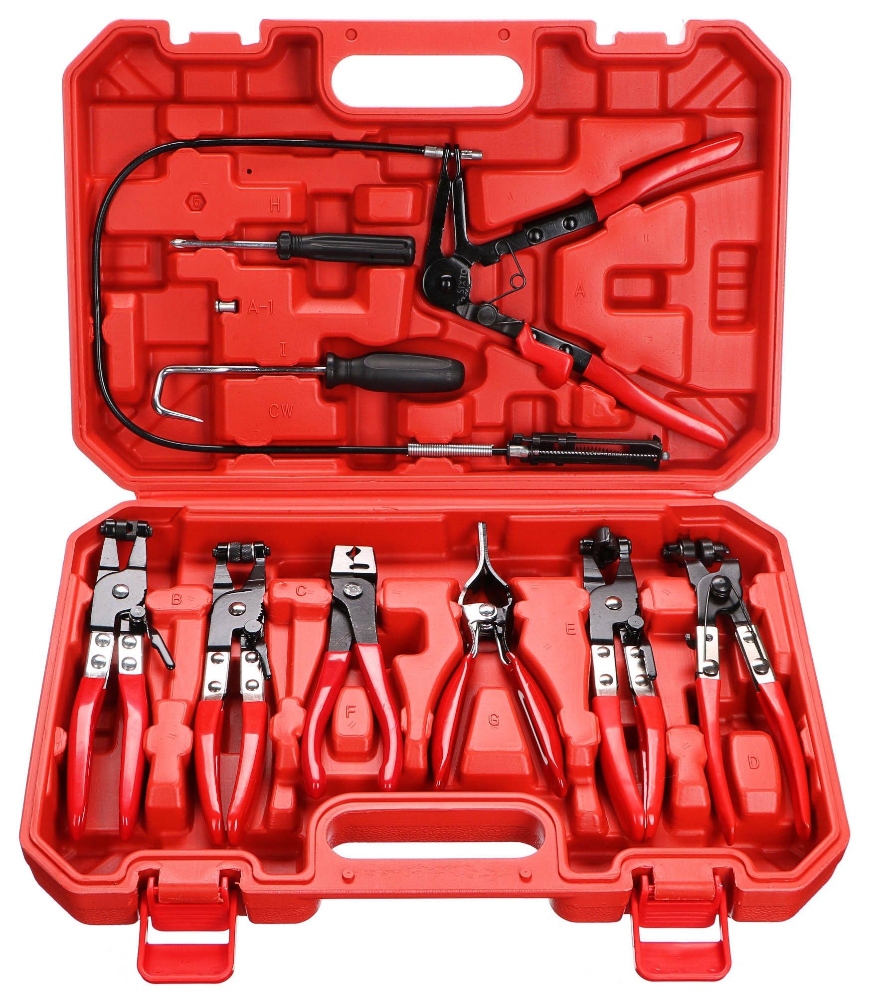 MECHANIC HOSE CLAMP SET 9 Juego de 9 alicates de sujeción de manguera