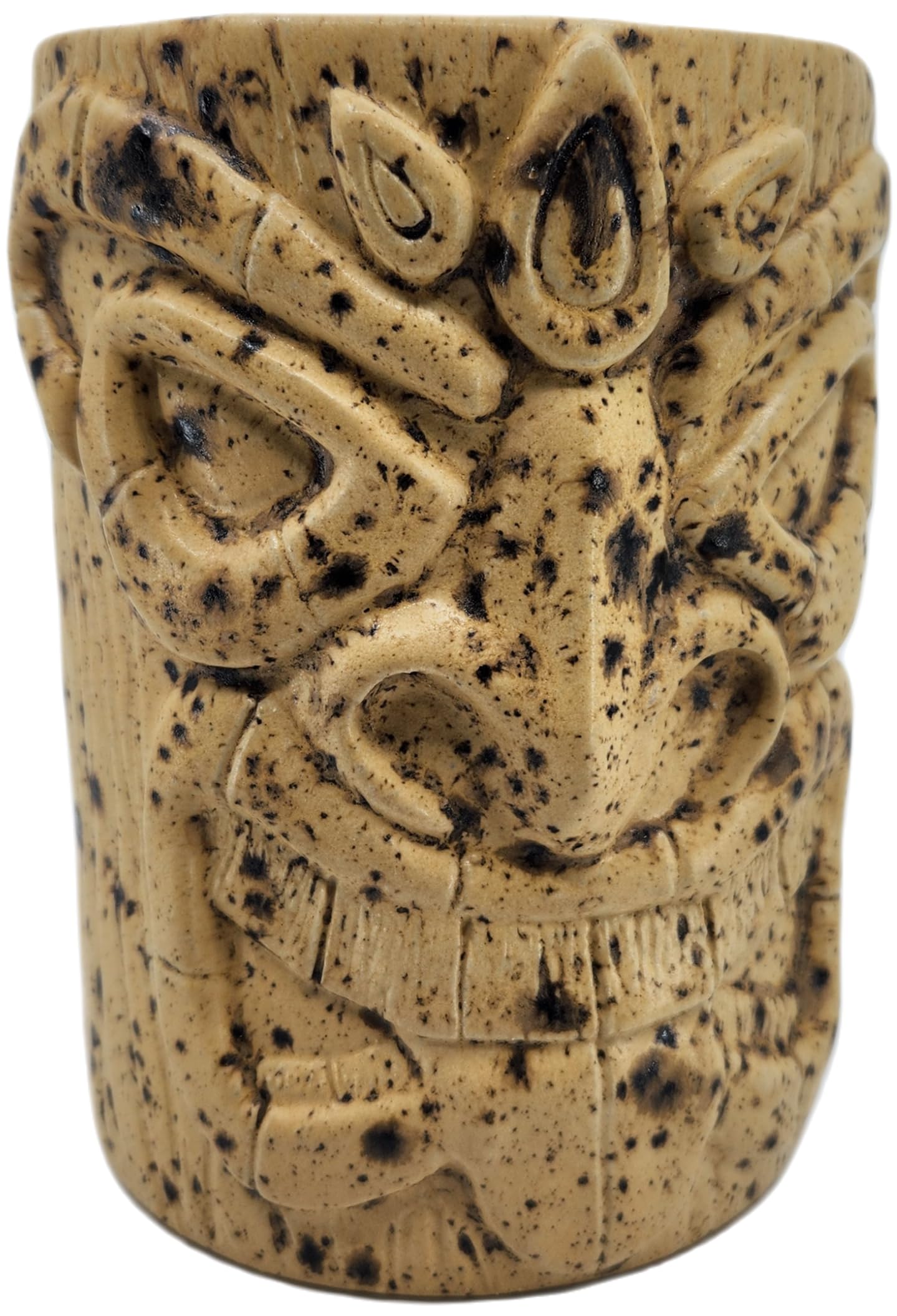 Original Artwork Ceramic Drinkware Tiki Tumbler 20oz Cocktail Mug Polynesian Hawaiian Style Glassware One-of-a-Kind Unique Handmade Dishwasher Safe