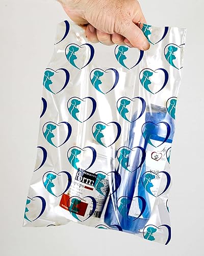 Miniatura 6 de Bolsas con estampado disperso transparente con temática de mascotas para perrogatohilo - azul (MSP1002 9x9) bolsas de 100 unidades por caja