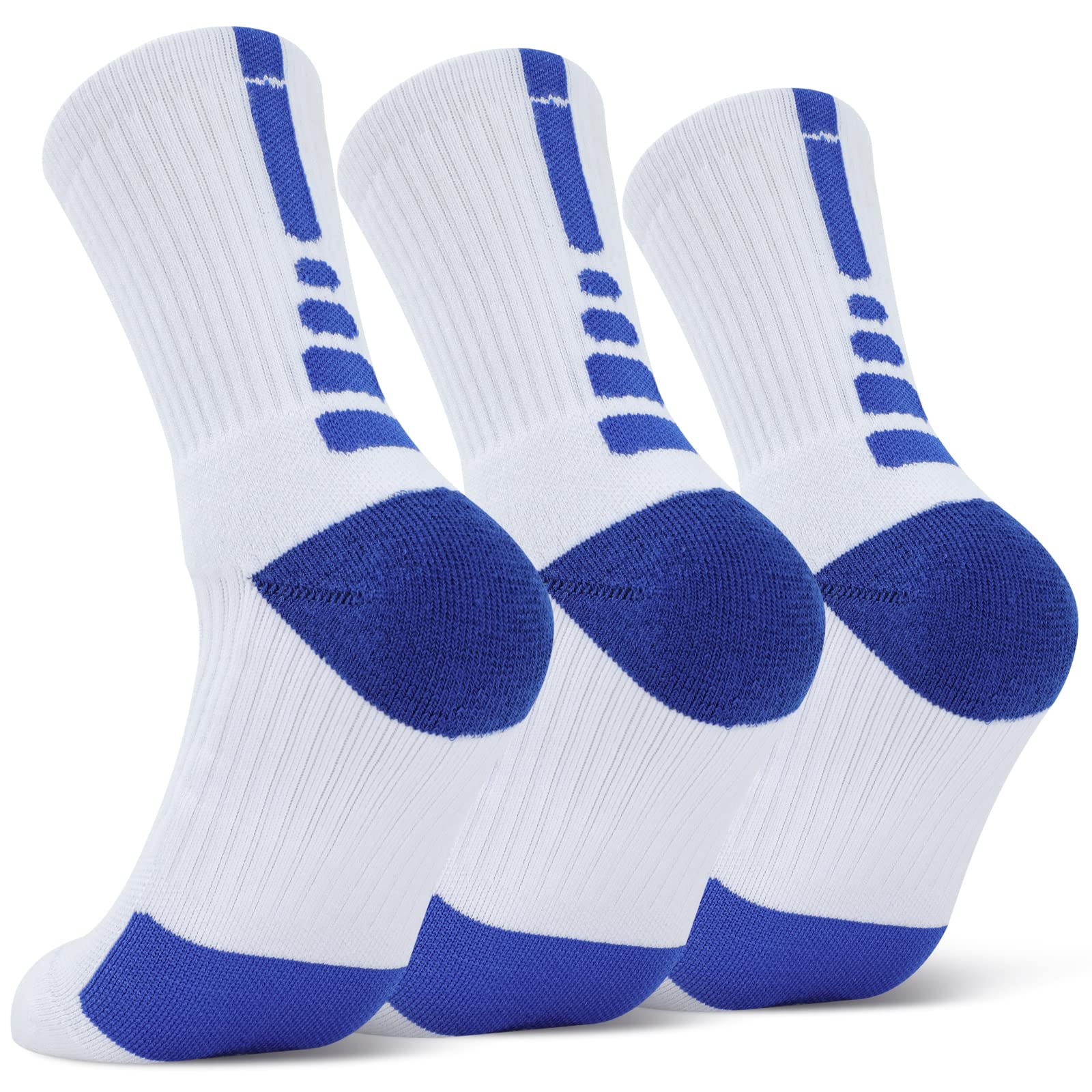 Disile Elite Basketball Socks, Cushioned Athletic Sports Crew Socks for Men & Women
