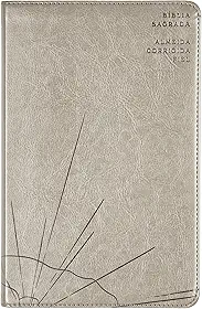 Bíblia Sagrada ACF Slim, Capa luxo cinza, Leitura Perfeita