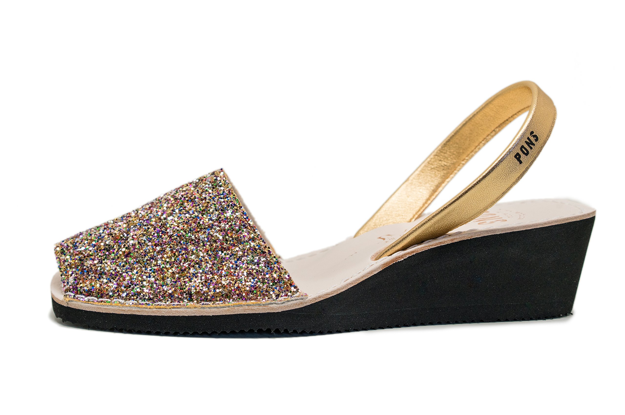 Pons2021G - Avarca Wedge Glitter