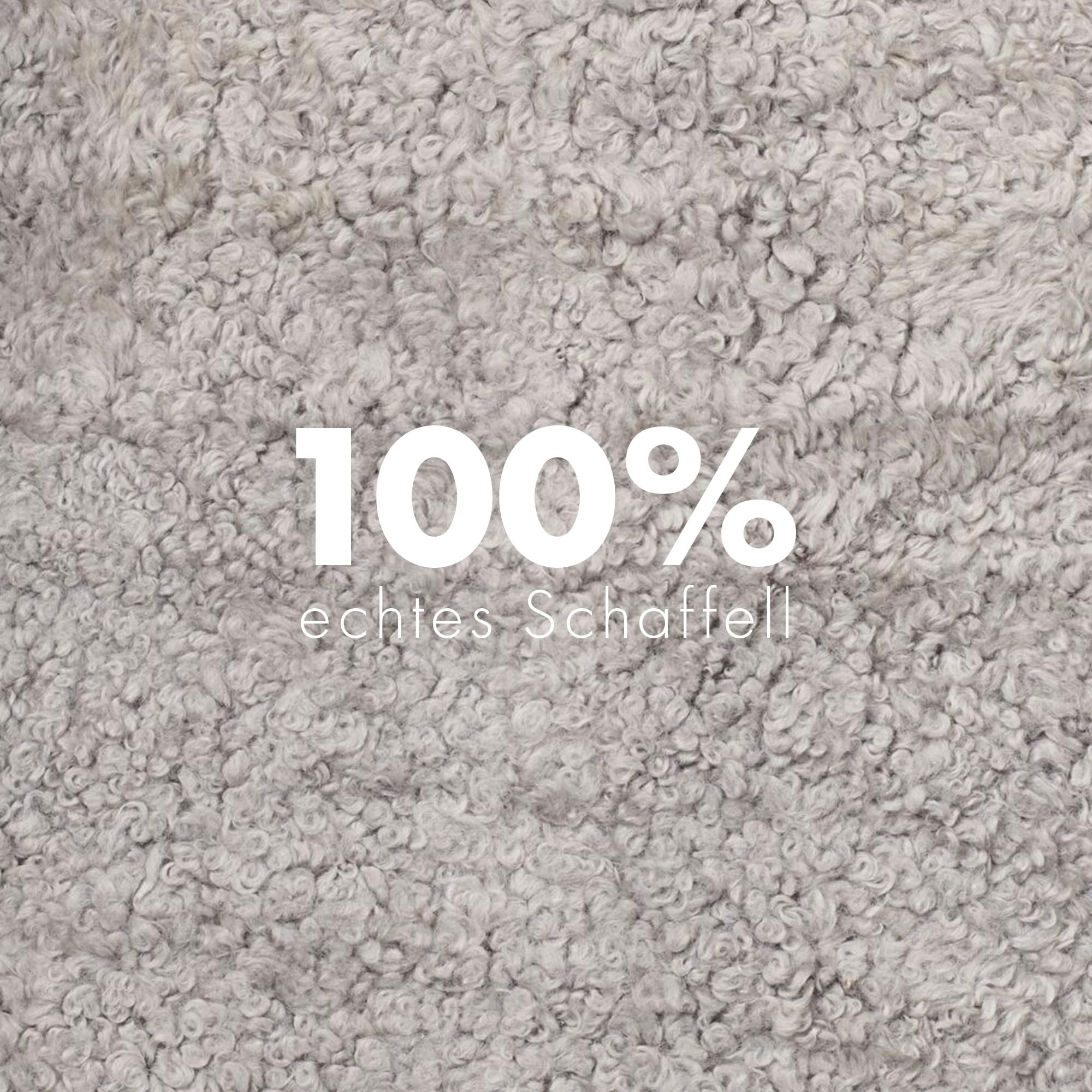 Nordic Sheep Lammfell Kurzhaar Echt Teppich 90x60 cm, Hellgrau | Echtes Lammfell, jedes Stück ein Unikat der Natur, ideal für Sofa, Stuhl & Esstisch, viele Farben