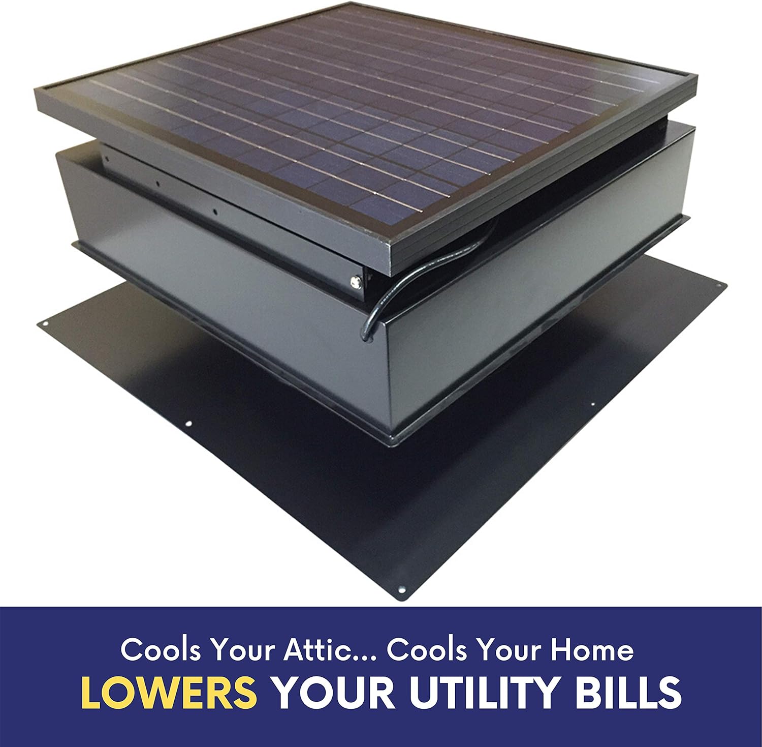 Black Friday - 80% OFF 30-Watt Solar Attic Fan (Black) with Thermostat / Humidistat (22 x 22 x 11 IN) - Brushless Motor – Hail and Weather Resistant Solar Vent Fan – Solar Powered Attic Fan for Homes - by Remington Solar Black Friday - 60% OFF 30-Watt Solar Attic Fan (Black) with Thermostat / Humidistat (22 x 22 x 11 IN) - Brushless Motor – Hail and Weather Resistant Solar Vent Fan – Solar Powered Attic Fan for Homes - by Remington Solar