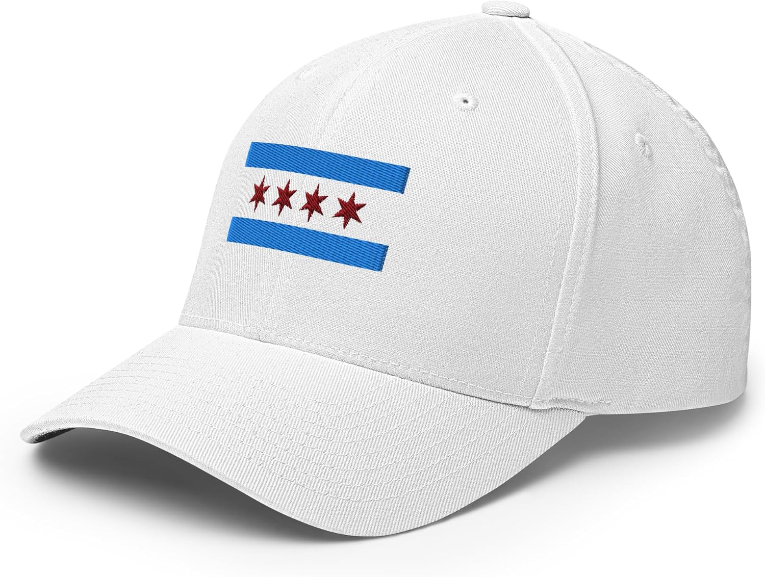 Chicago Flag Hat Fitted Premium Illinois Cap 6277