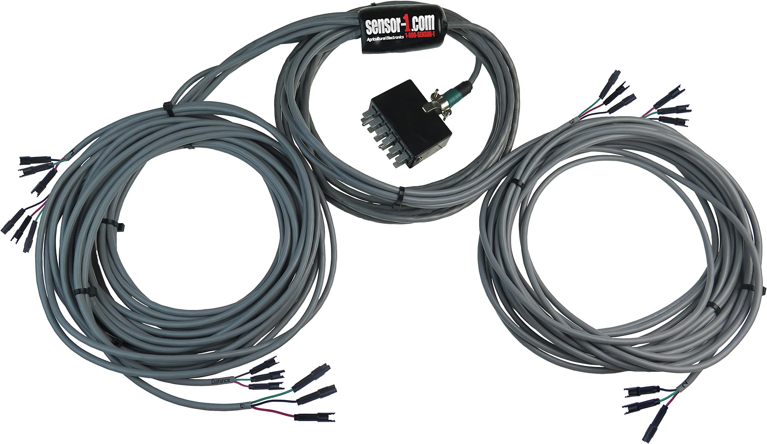 Sensor-1 6 Row Planter Harness for John Deere Monitor with 12 Spade Monitor Plug and Mate-N-Lock Connectors