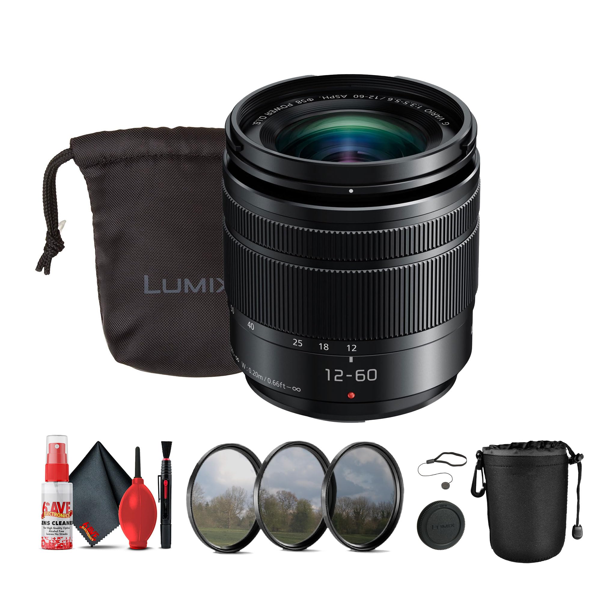 Amazon.com : Panasonic Lumix G Vario 12-60mm f/3.5-5.6 Lens (H 