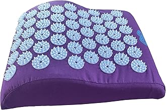 OR8 Wellness Acupressure Pillow for Shoulders and Cervical Bolster Pillow for Neck Pain and Migraine, Massage Cushion, Provides Firm and Safe Support Purple