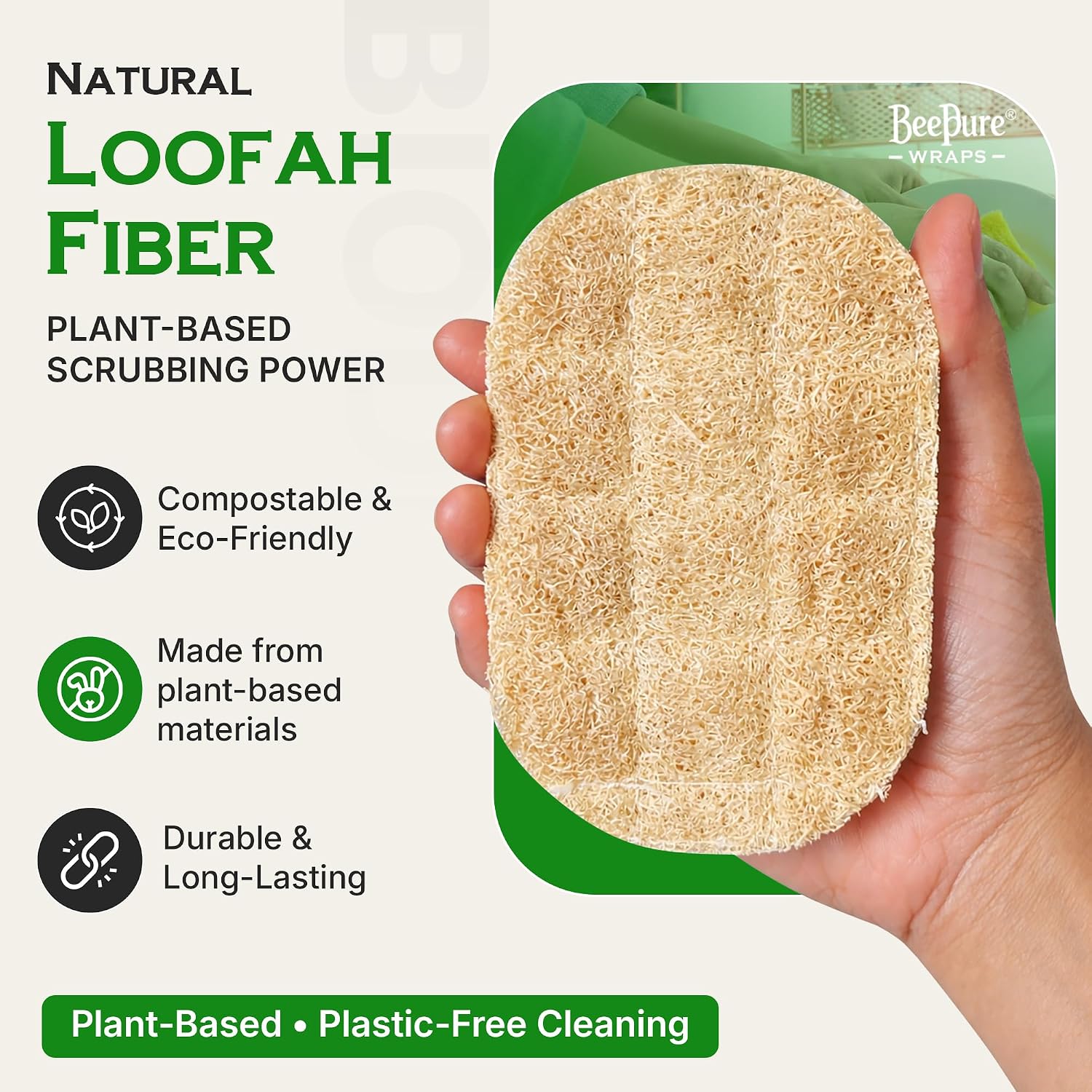 Eco-Friendly Cleaning Bundle: 3 Kitchen Sponges & 5 Swedish Dishcloths