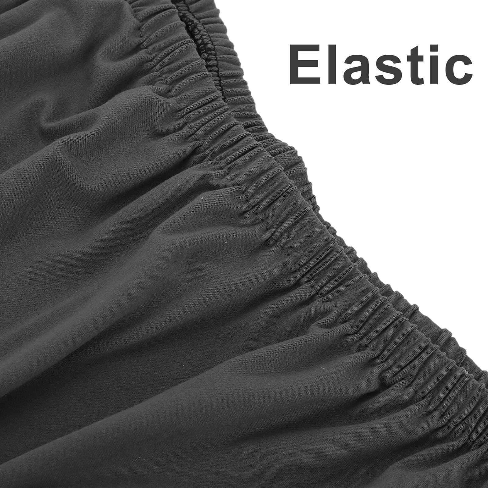 TOGEVAL Funda Protectora Elástica para Radiadores Eléctricos Transpirable y Lavable Tamaño Ajustable 5-10 CM Color Gris Oscuro Funda Reutilizable Antipolvo para Calentadores — view 9