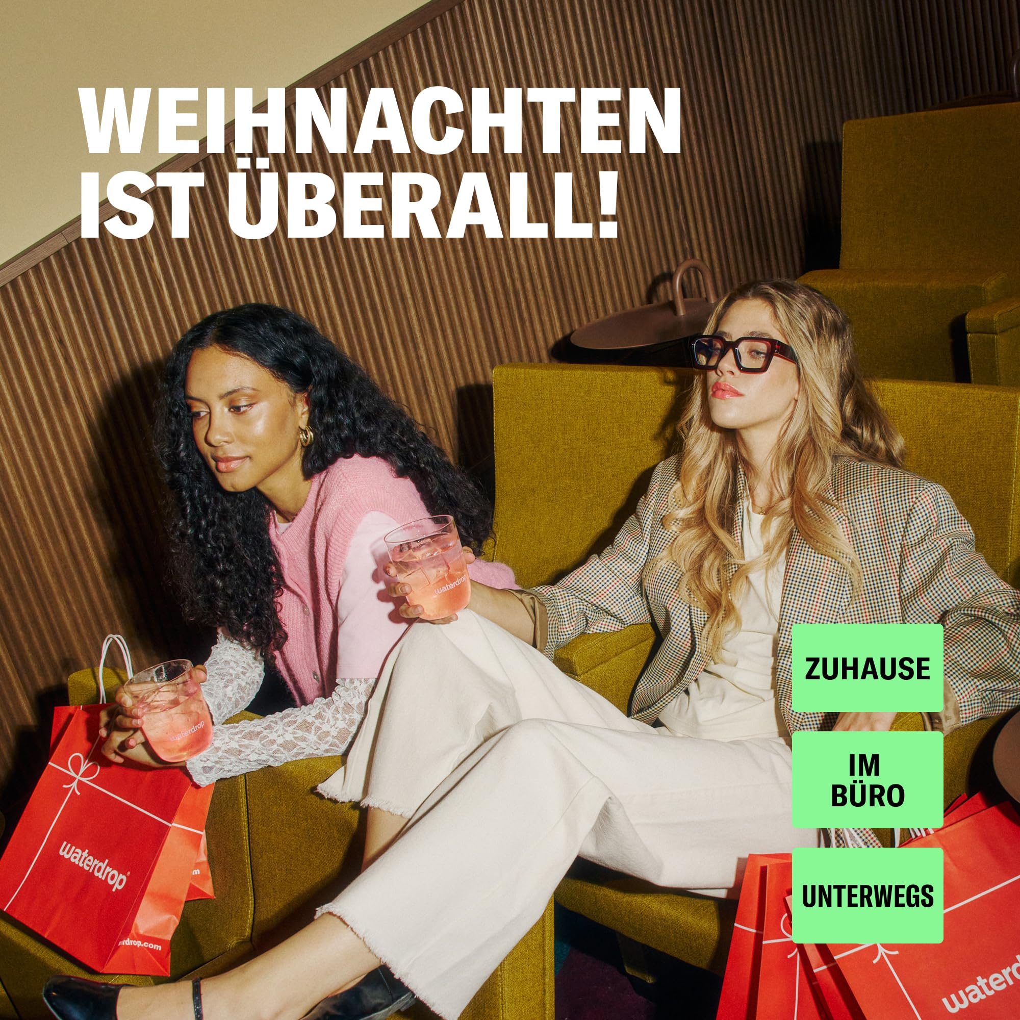 waterdrop Adventskalender 2025 Limited Edition 25 exklusive Überraschungen Weihnachtsgeschenkset für Frauen & Männer