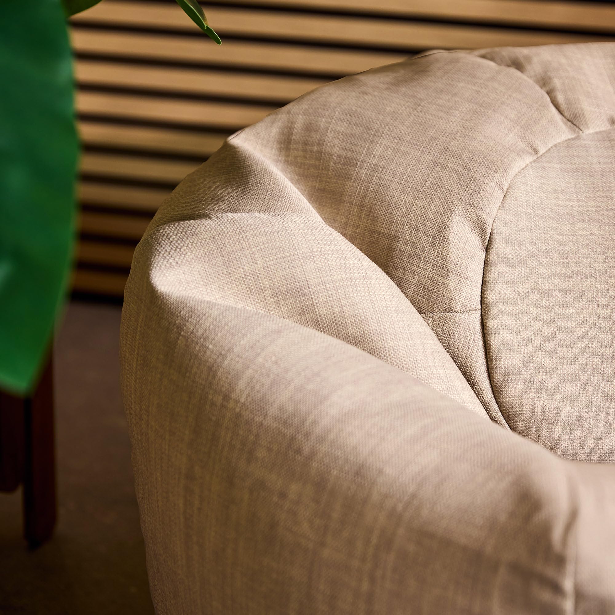icon Classico Pouf de Esterno, Beige, Poltrona Sacco con Riempimento Incluso, Tessuto Resistente All'acqua, Pouf Sacco, Sedia de Gardino, Mobili da Gardino, Terrazza