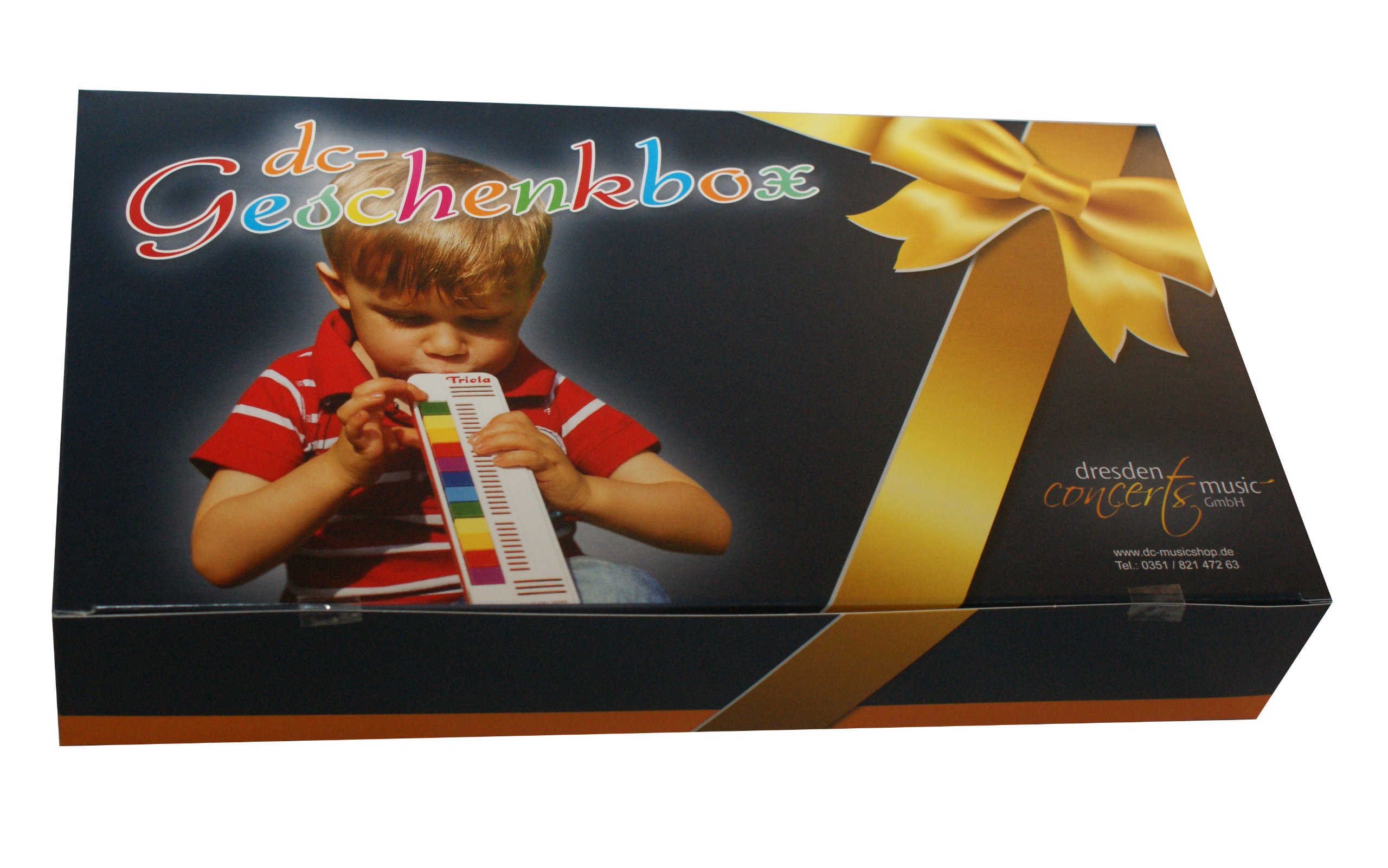 TRIOLA 12: die beliebte Blasharmonika für Kinder in der DC-Geschenkbox - im Set mit dem brandaktuellen Liederbuch Band 5 (2-sprachige Kinderlieder [deutsch/englisch])