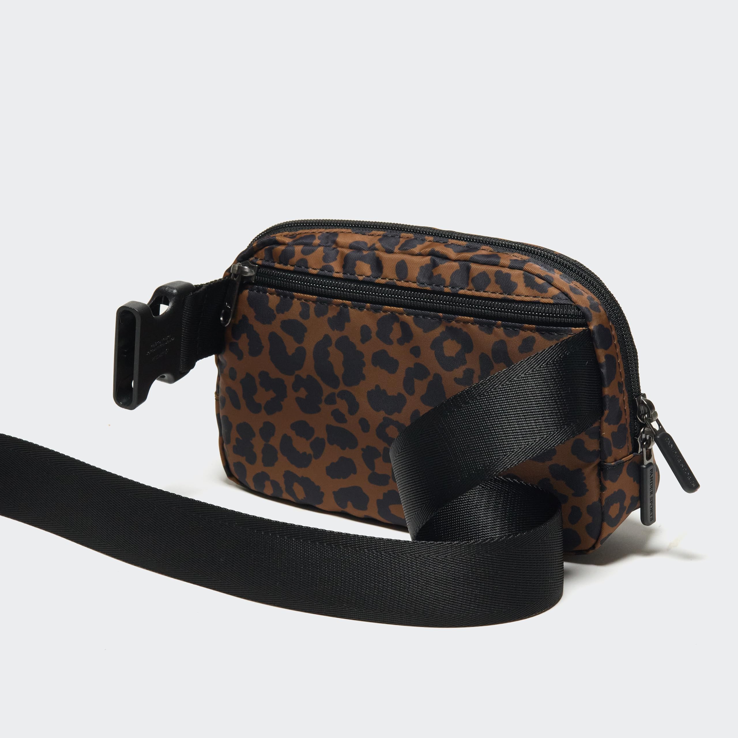 Pander Nylon Fanny Pack for Women, Two-Way Zipper Crossbody Bag view 3