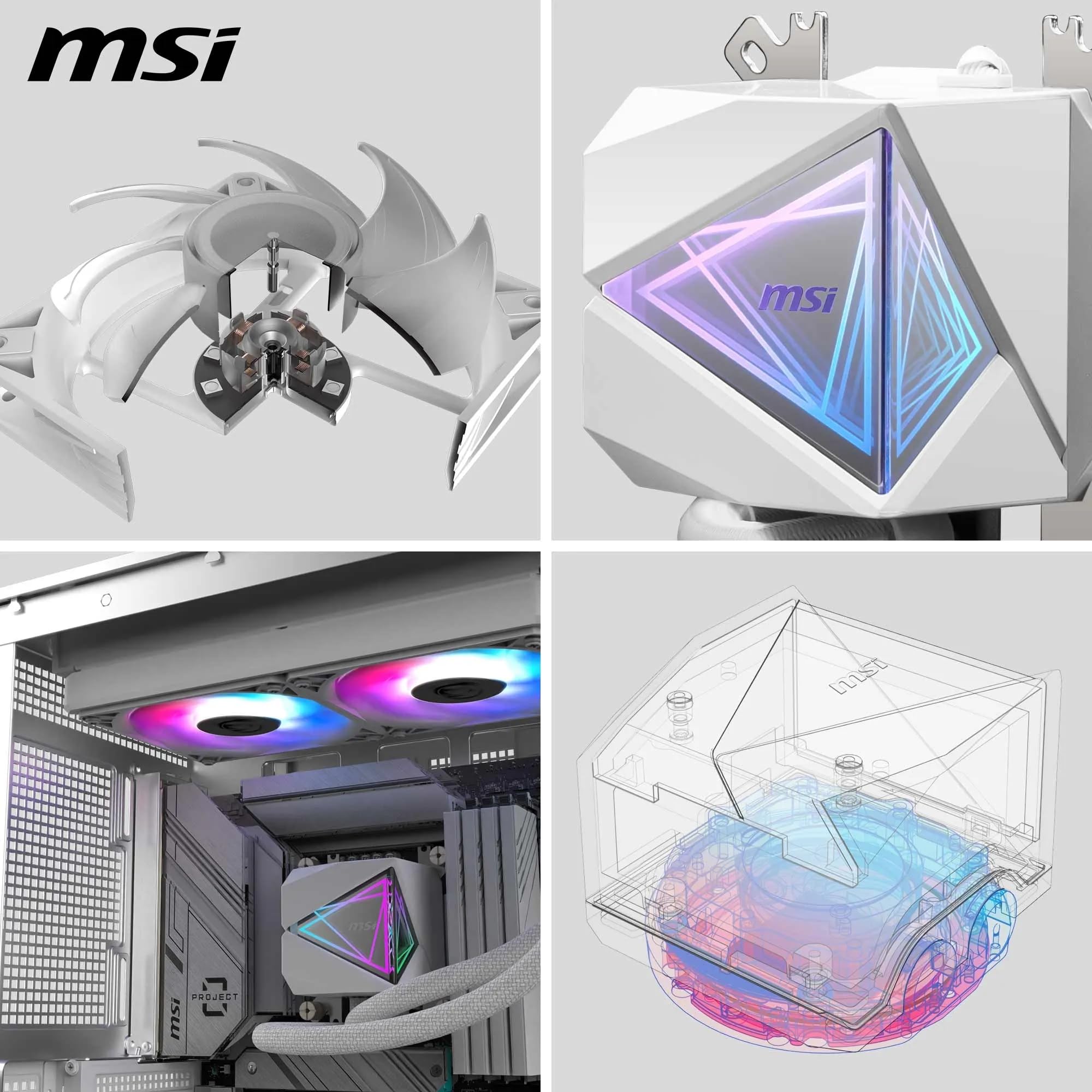 MSI MAG CORELIQUID E240 ホワイト Amazon.com: MSI MAG CoreLiquid E240 White - AIO ARGB CPU