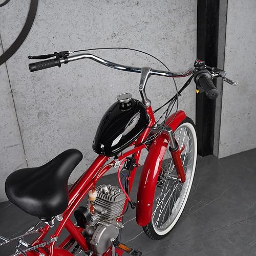 Miniatura 6 de Tanque de combustible para mini bicicleta de 3L 0.79 galones con tapa y bujía, grifo de petcock y línea de combustible y filtro de combustible para