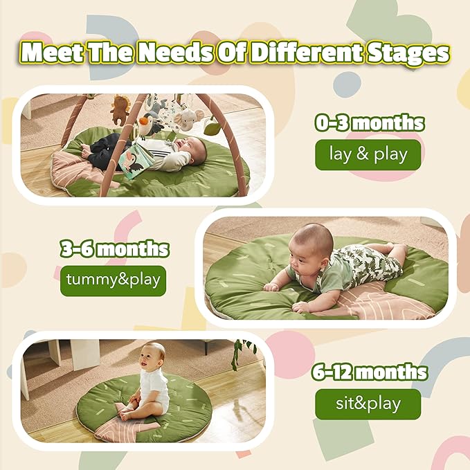 Baby Activity Gym & Play Mat – Alfombra de Actividades 8 en 1 miniatura 3