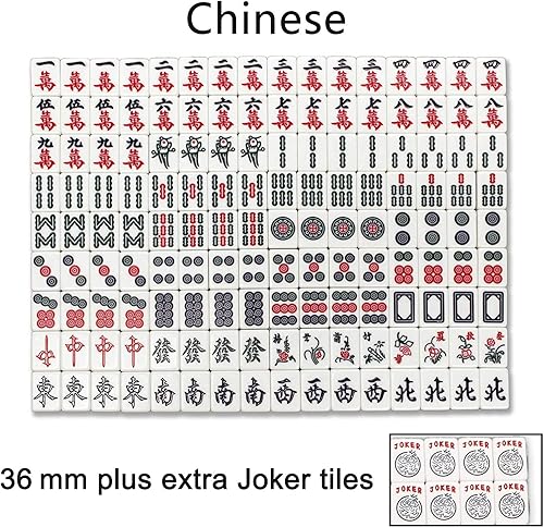 Miniatura 3 de 1.417 in - Azulejos mahjong taiwaneses plegables de 1.417 in con mesa automática plegable gris ultrafino de 1.417 in con cubierta de mesa dura