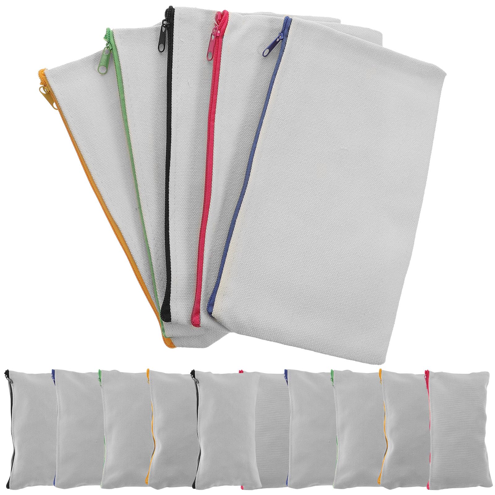 Astuccio in Tela Cerniera 15pezzi per Decorazioni Scuola, DIY