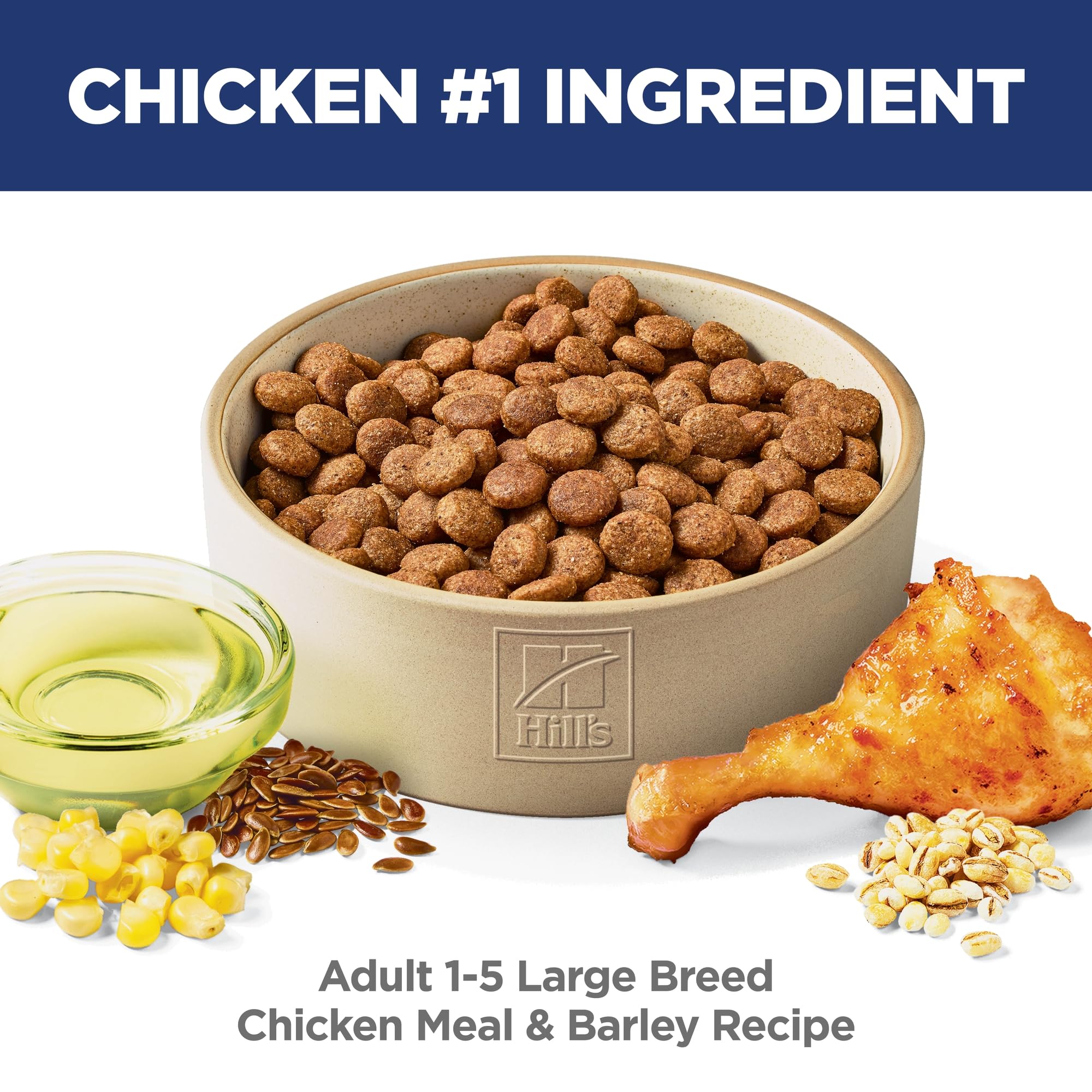 Hill's Science Diet Adult Large Breed Chicken & Barley Recipe Dry Dog Food 15.9 kg Bag - 4
