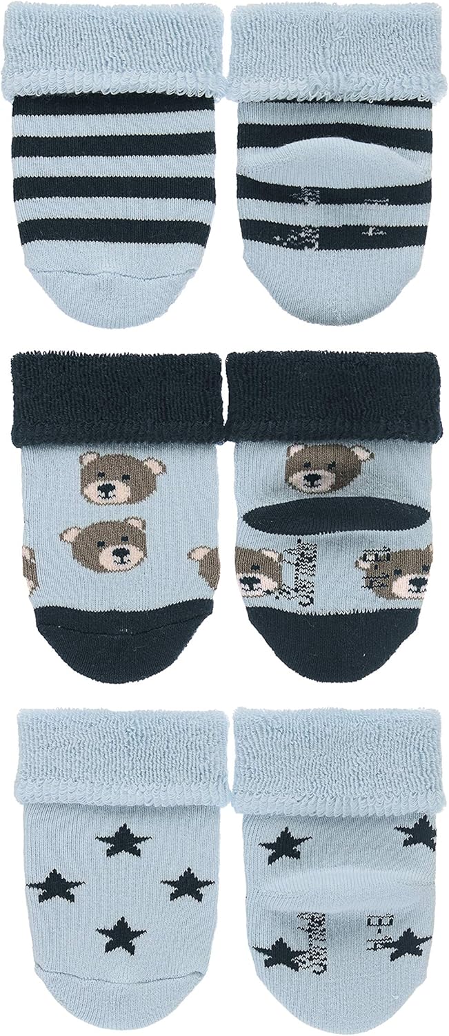 Sterntaler Baby-Söckchen 3er-Pack Bären Baby Boys Socks