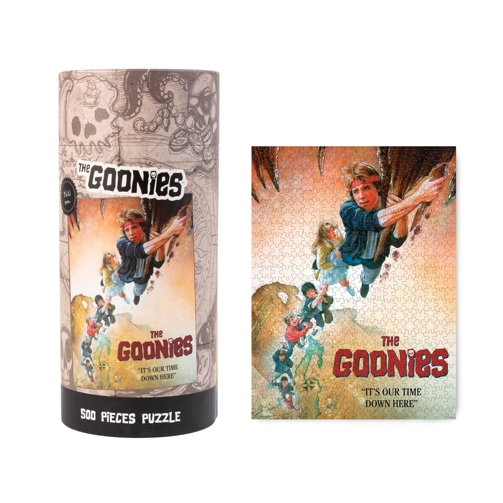 Grupo Erik Puzzle - The Goonies Merchandise | 500 Piece Jigsaw Puzzles 24 x 17 inches - 61 x 45.7 cm | Includes Gift Box & Poster | Home Decor