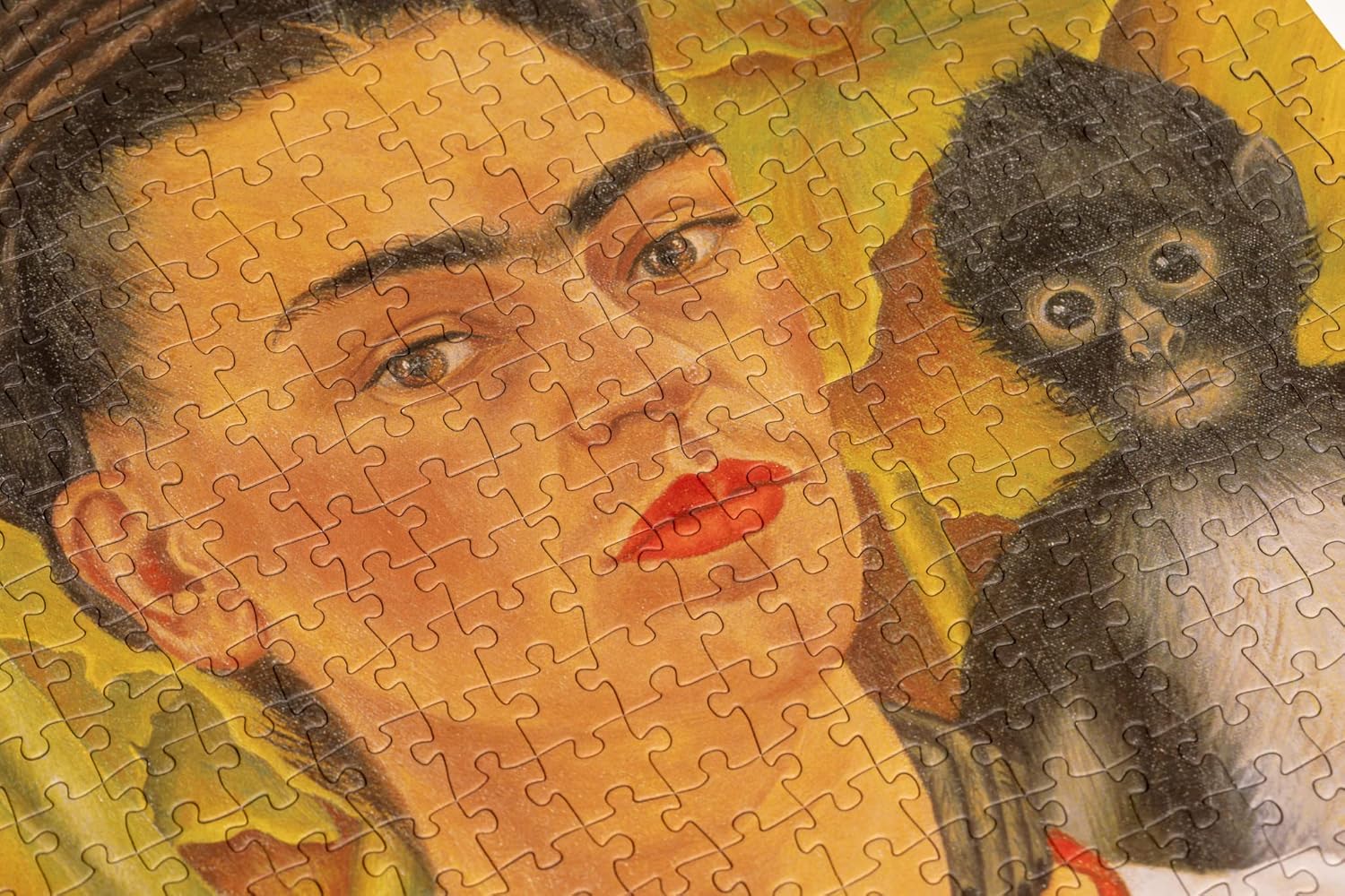 Today is Art Day -Frida Kahlo - Self-Portrait with Monkeys - Puzzle - 1000-piece