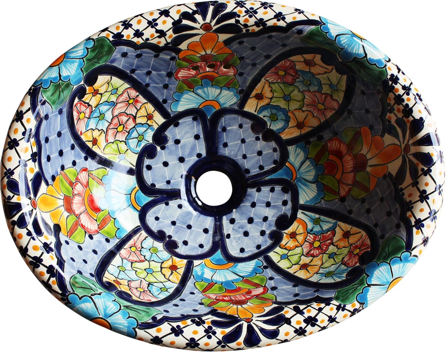 Blue Clover Ceramic Talavera Sink