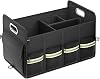 FLORICH Trunk Organizer for Suv, Premium Waterproof Car Organizers and Storage, Collapsible Multi-Compartment Truck Organizer Back Seat Storage for Car