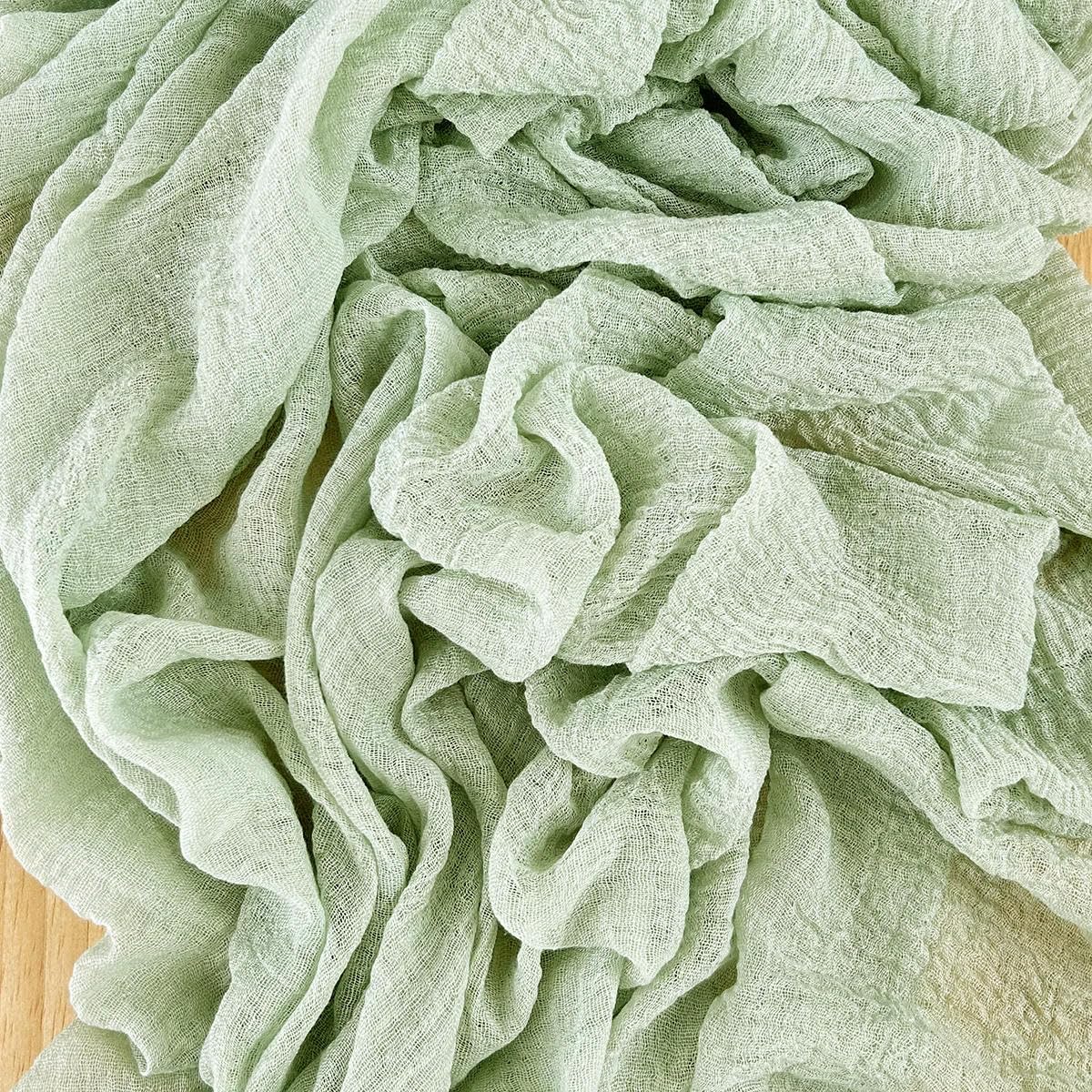 Serwetki na stół z gazy, 30 SZTUK 50 * 50 Cm Serwetki Z Gazy Marszczone Rustykalne Gazowe Serwetki Obiadowe Miękkie Bawełniane Serwetki Materiałowe Na Kolację Serwetki Koktajlowe(Beige)