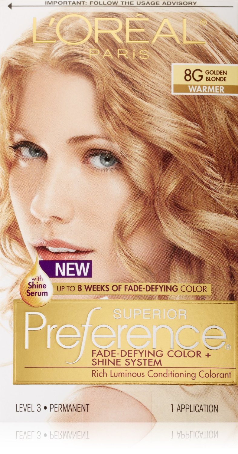 L'Oreal Preference #8G Golden Blonde, 1 ct