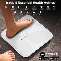 Vista 3 de Wyze Smart Scale X Butterfly - Báscula de baño para peso corporal, IMC, grasa corporal, masa muscular, báscula digital Bluetooth precisa