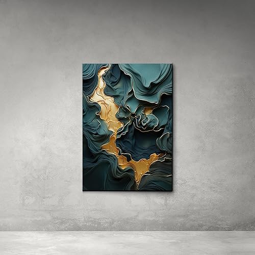 Miniatura 3 de Green White Gold minimalist texture Prints Green wall art green canvas Prints green abstract art Lime Green canvas wall art, Canvas, Art Decor