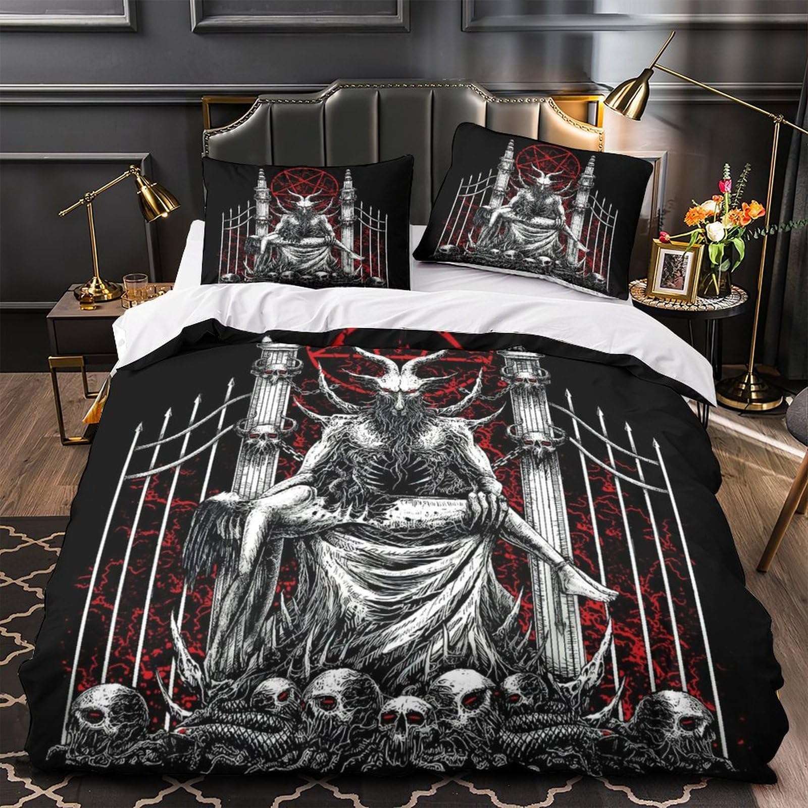 Linge de lit fleurs de cerisier microfibre housse de couette 260x220cm